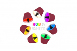 TOP 2.0 - Bordeaux, RGB-Akku-Flaschenleuchte