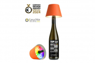 TOP 2.0 - Orange, RGB-Akku-Flaschenleuchte