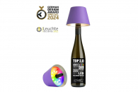 TOP 2.0 - Flieder, RGB-Akku-Flaschenleuchte